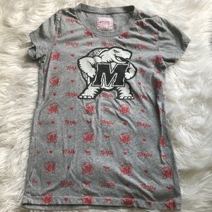 Pink University of MD Terps tee